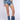 Front View Glamorous Life Rhinestone Jean Shorts