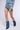 Side View Glamorous Life Rhinestone Jean Shorts