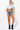 Full View  Glamorous Life Rhinestone Jean Shorts in Medium Blue Denim