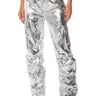 Front View Glimpse Of Magic Relaxed Metallic Pant