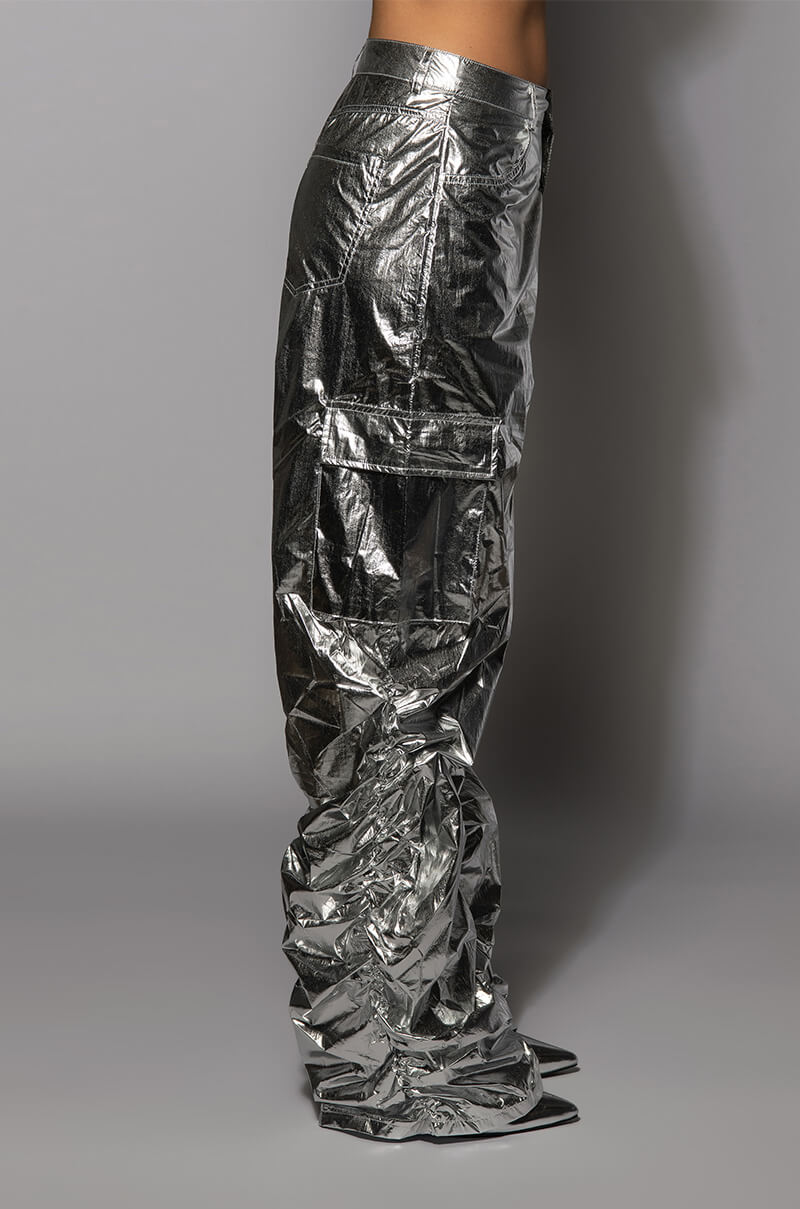 Detail View Glimpse Of Magic Relaxed Metallic Pant