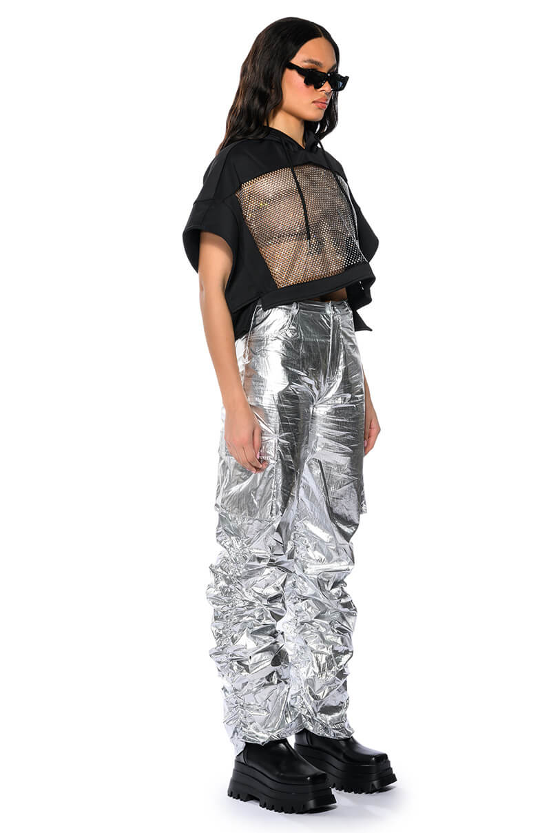 Full View Glimpse Of Magic Relaxed Metallic Pant