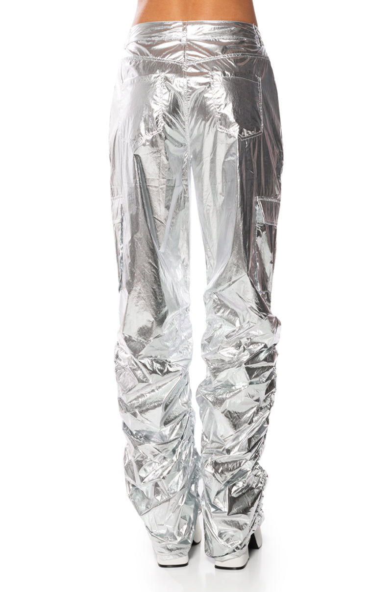 Full View Glimpse Of Magic Relaxed Metallic Pant