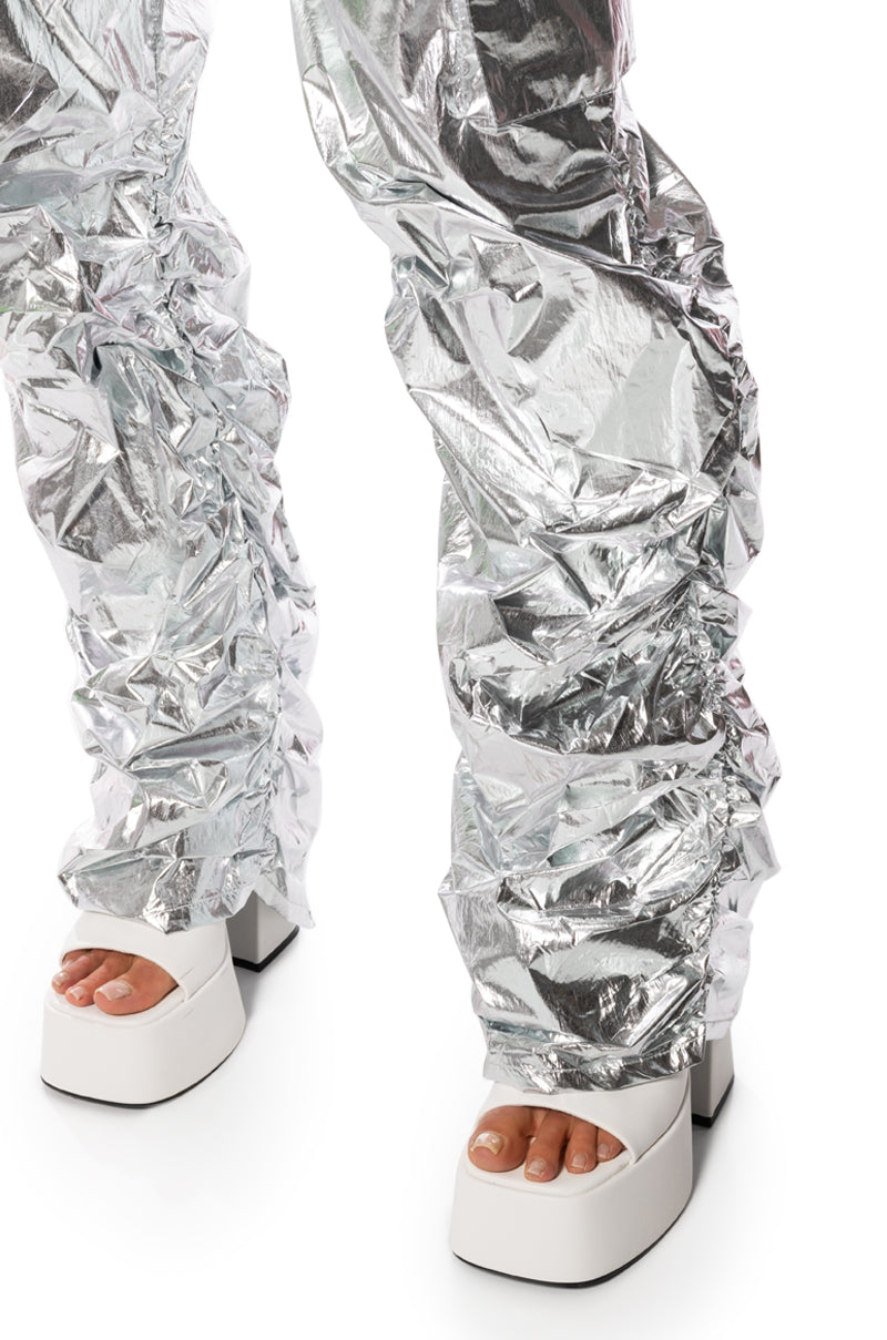 Extra View Glimpse Of Magic Relaxed Metallic Pant