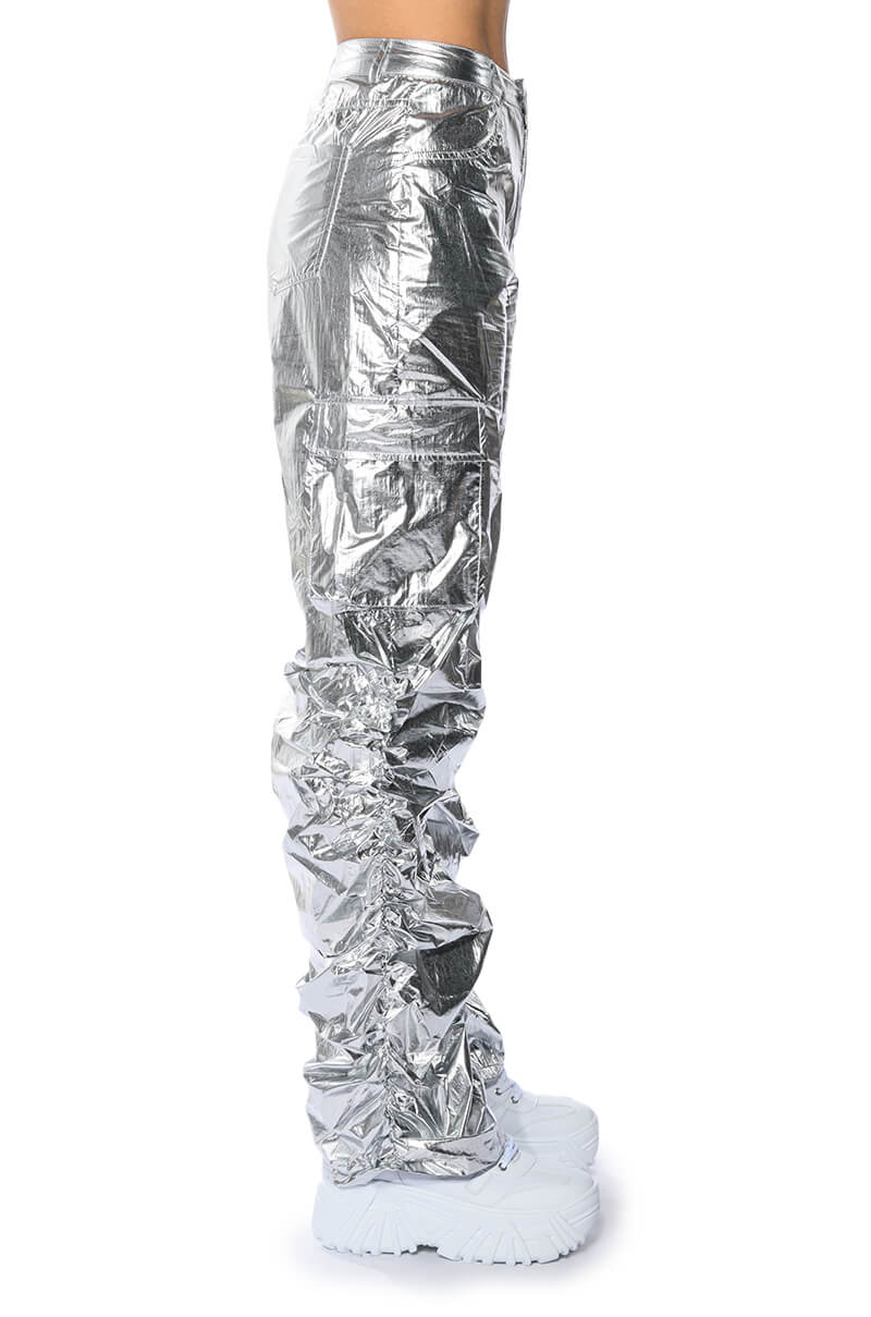 Extra View Glimpse Of Magic Relaxed Metallic Pant