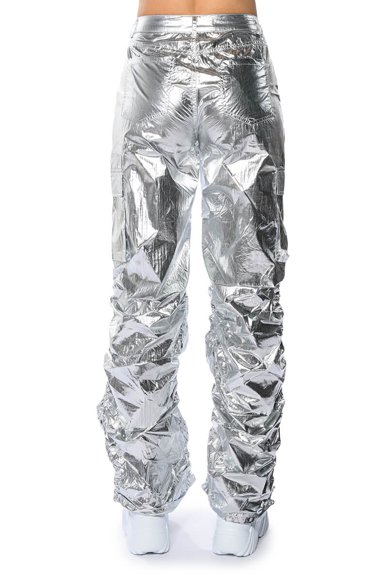 Extra View Glimpse Of Magic Relaxed Metallic Pant