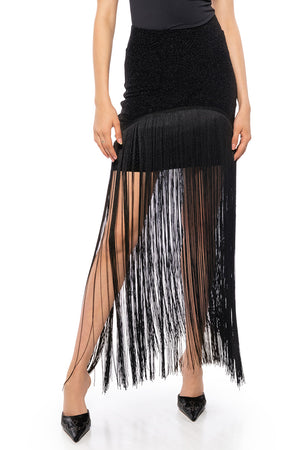 GLIMPSE OF ME FRINGE MINI SKIRT – AKIRA
