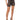 Front View Glitz Rhinestone Mesh Biker Short In Black