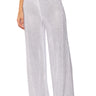 Front View Glitzy Rhinestone Mesh Palazzo Pant