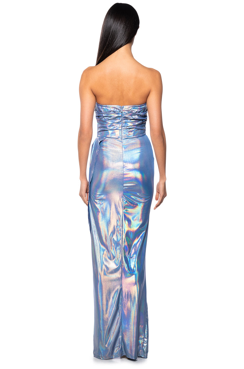 GODDESS HOUR METALLIC MAXI DRESS AKIRA GODDESS HOUR METALLIC MAXI DRESS AKIRA