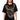 Front View Gold Links Boxy Embellished Graphic Tshirt 