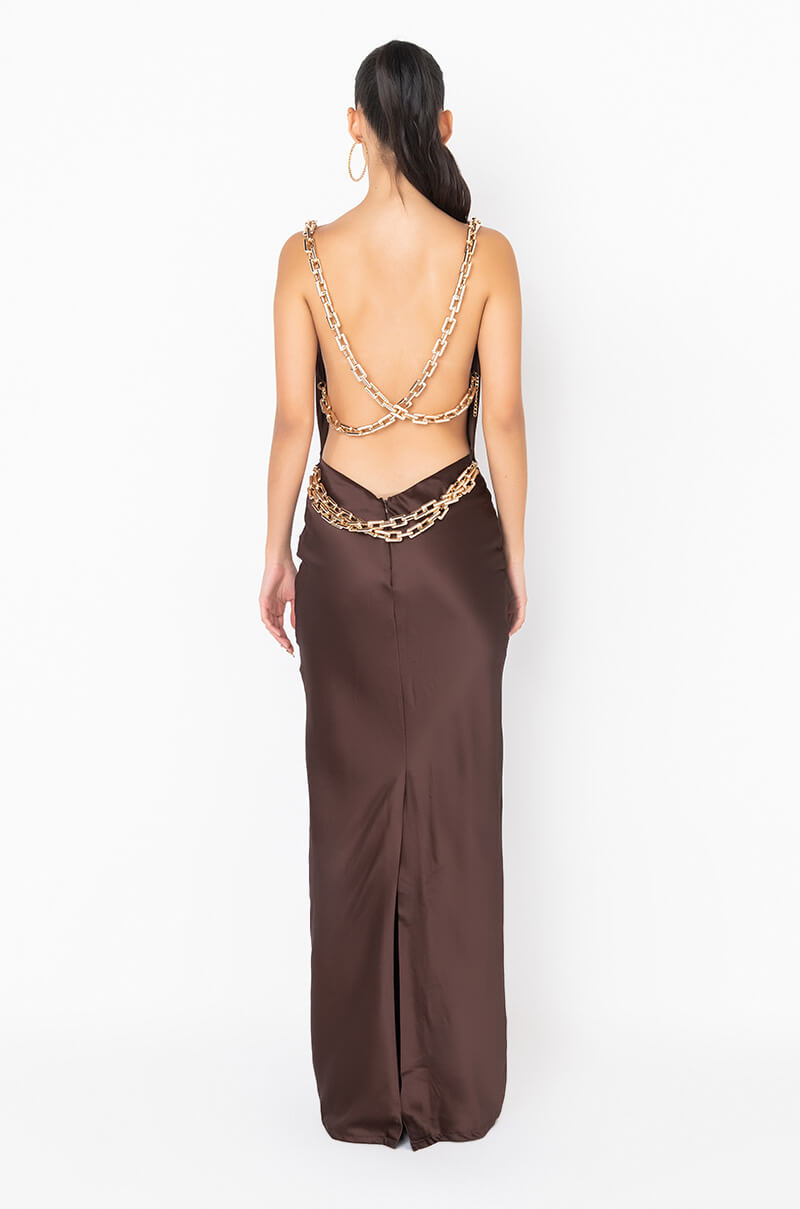 brown chain dress Buy Brown Dresses for Women by Shein Online