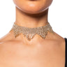 Front View Golden Drip Choker