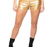 Front View Golden Hour Faux Leather Short