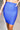 Front View Good Form Bandage Midi Skirt in Royal Blue