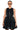 Front View Goodie Zip Down Pleated A Line Dress