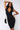 Front View Got Me Good Bandage Knit Halter Midi Dress in Black