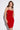 Front View Got Your Heart On My Shoulders Ruched Midi Dress