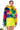 Front View Gracelle Multi Faux Fur Jacket