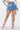 Front View Grazie Ruffle Denim Mini Skirt