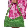 Front View Green With Envy Embellished Evening Bag