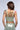 Detail View Green With Envy Lace Up Corset Top