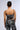 Back View Grounded Energy Printed Woven Corset Top