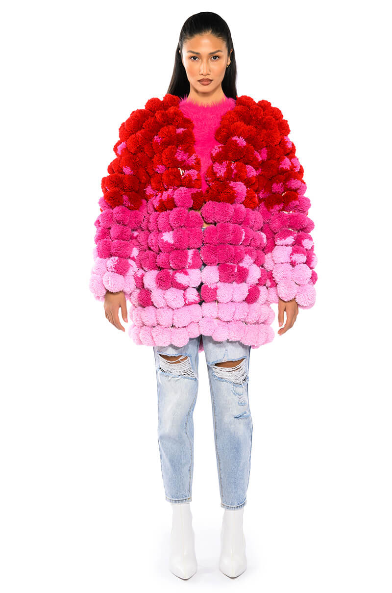 Back View Gumball Pom Pom Sweater 2