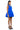 Back View Hadley Collared Fit And Flare Mini Dress In Royal Blue