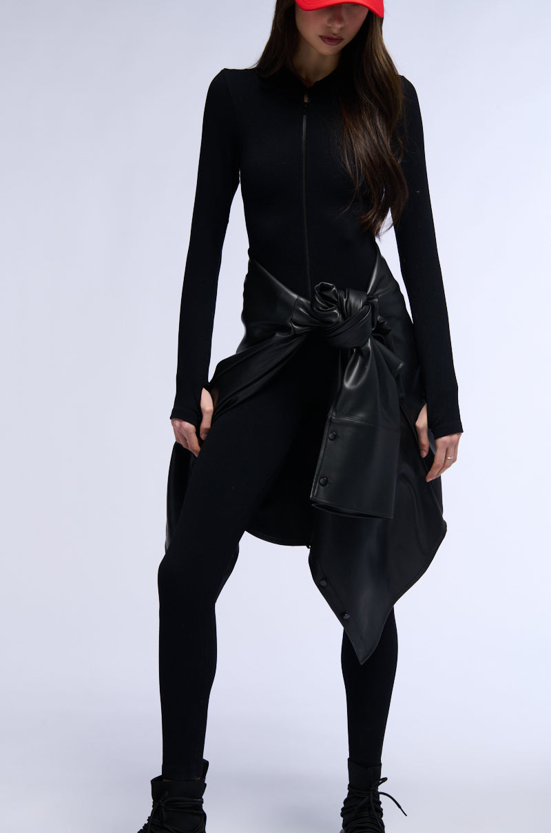 HANNAH HIGH NECK FITTED JUMPSUIT view 0