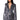 Front View Hansel Holiday Sequin Fitted Blazer In Hematite