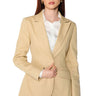 Front View Hansel Khaki Fitted Blazer