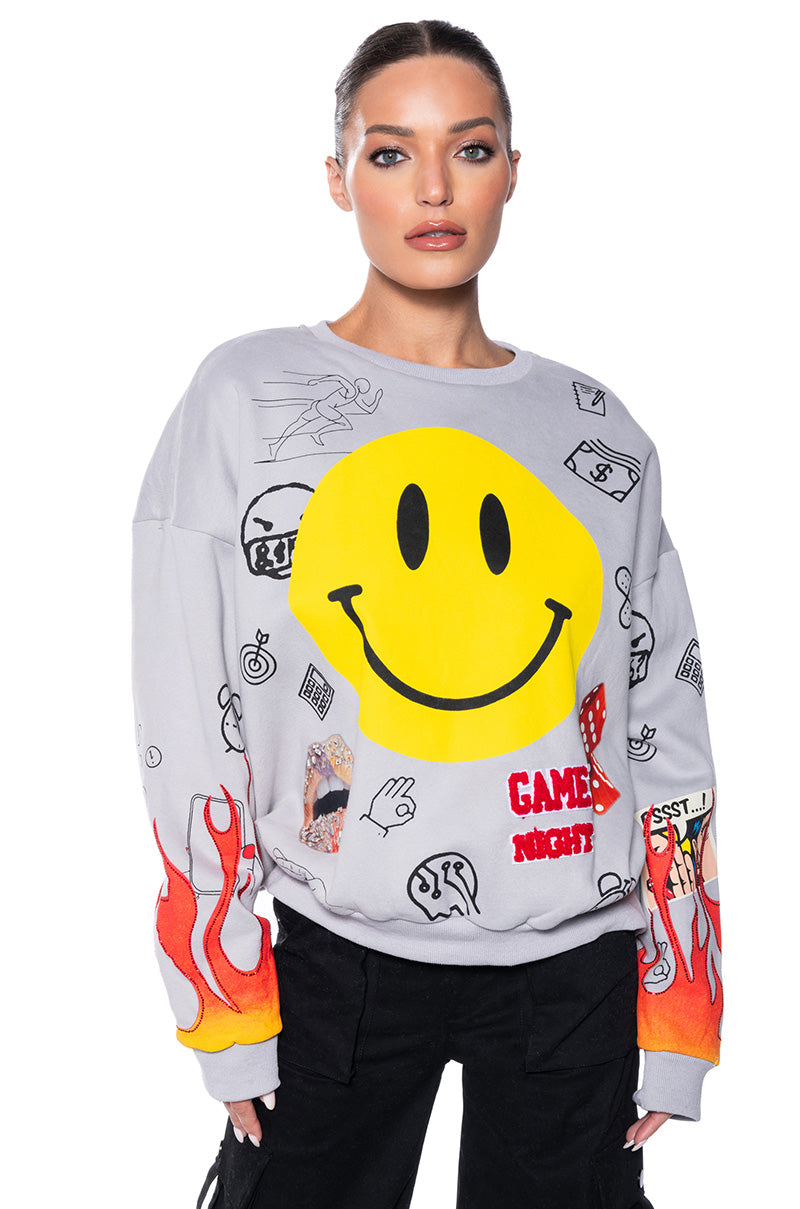 HAPPIER THAN EVER CREWNECK SWEATSHIRT view 0
