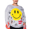 Front View Happier Than Ever Crewneck Sweatshirt