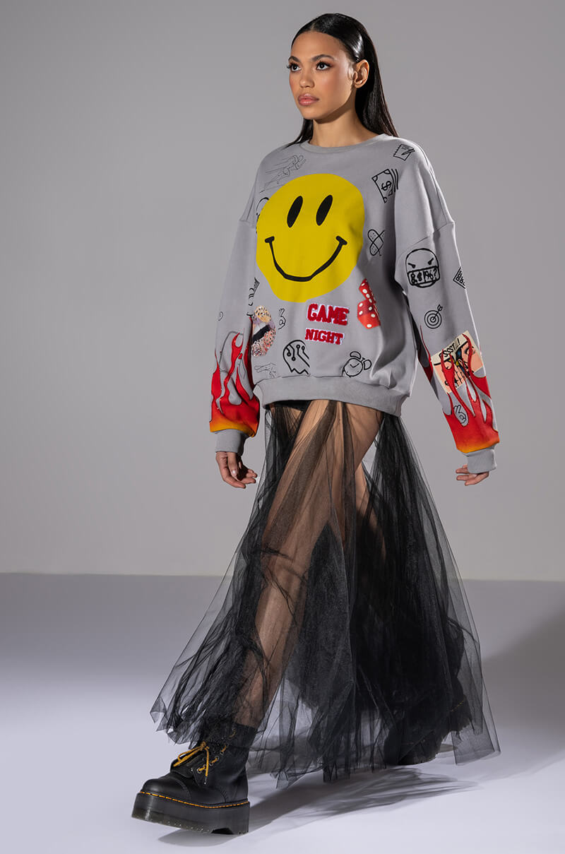 Back View Happier Than Ever Crewneck Sweatshirt