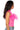 Back View Happily Ever After Sleeveless Feather Top In Pink