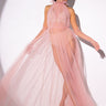 Front View Happily Ever After Tulle Maxi Dress With Gloves