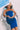 Front View Happy Home Tube Midi Dress in Royal Blue
