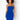 Front View Happy Home Tube Midi Dress in Royal Blue