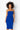 Front View Happy Home Tube Midi Dress in Royal Blue