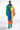 Extra View Happy Hour Colorblock Rainbow Teddy Faux Fur Coat