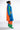 Extra View Happy Hour Colorblock Rainbow Teddy Faux Fur Coat