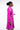 Full View Happy Hour Wool Like Trench Coat In Fuchsia