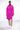 Extra View Happy Hour Wool Like Trench Coat In Fuchsia