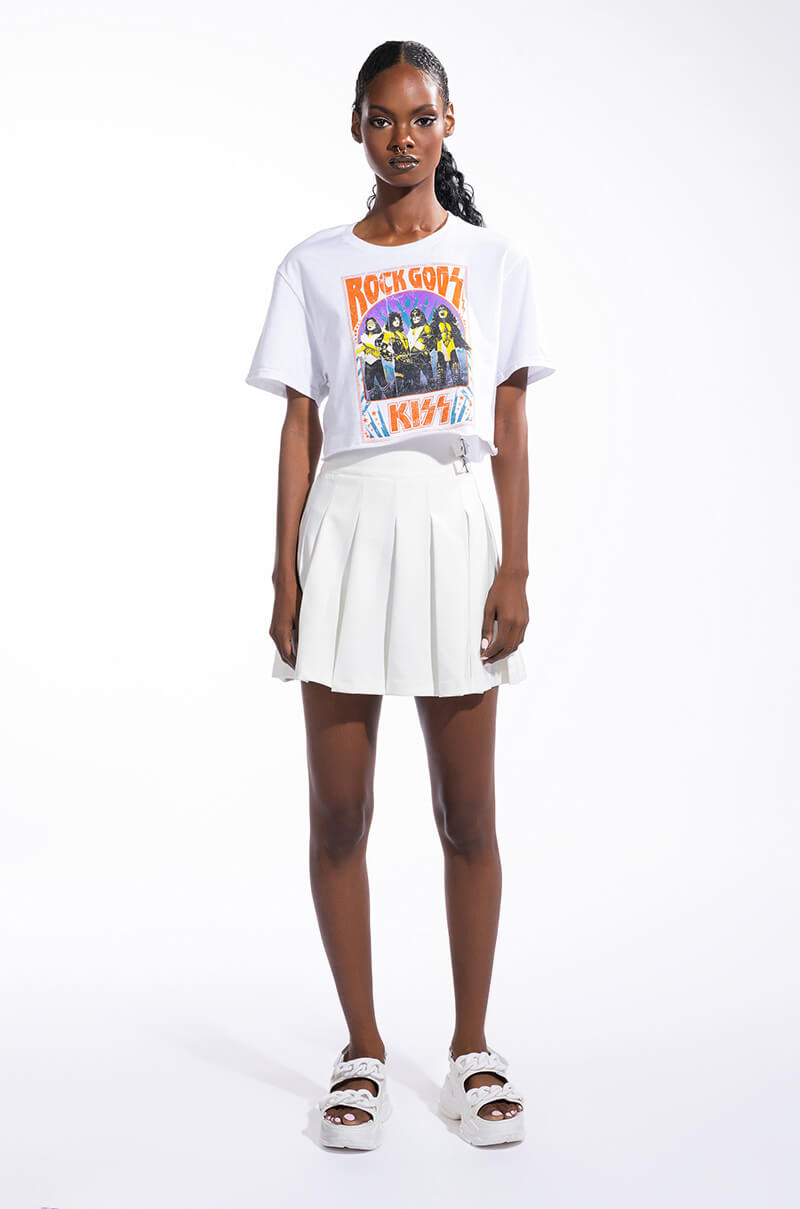 Extra View Harbor Pleated Mini Skirt