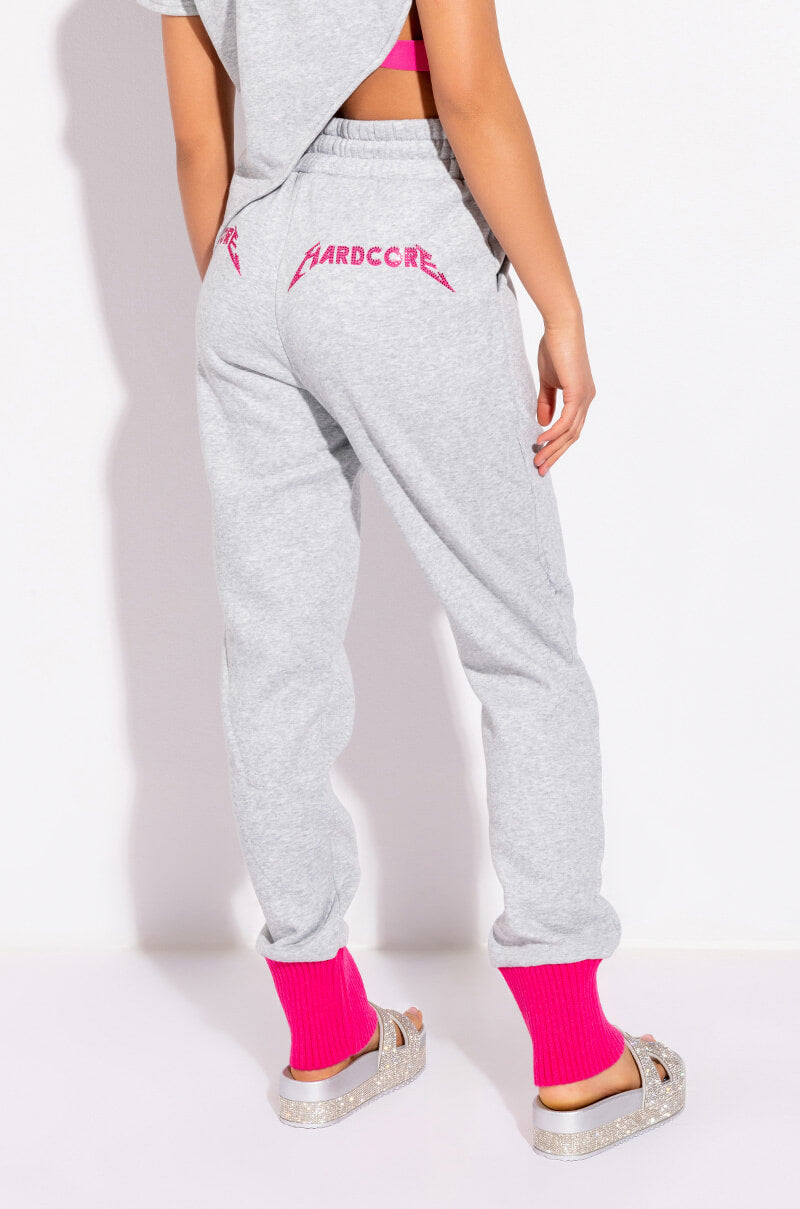 Front View Hardcore Pop Of Color Skinny Jogger