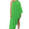 Front View Harlow One Shoulder Asymmetrical Maxi Dress