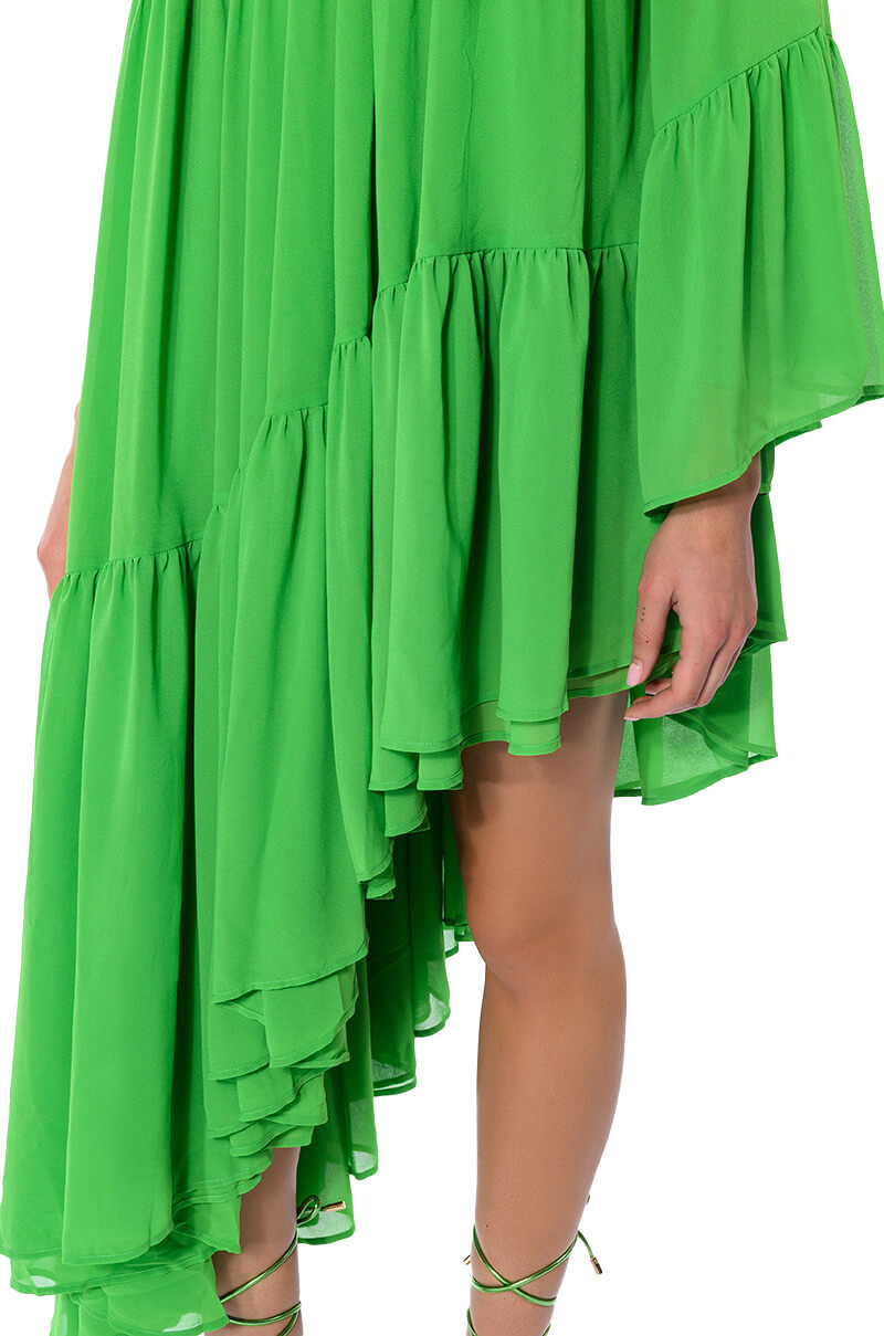 HARLOW ONE SHOULDER ASYMMETRICAL MAXI DRESS AKIRA HARLOW ONE SHOULDER ASYMMETRICAL MAXI DRESS AKIRA