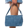 Front View Harmon Denim Weave Purse