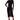 Front View Harper Long Sleeve Mesh Midi Dress